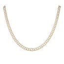 9ct Yellow Gold Double Curb Chain 16"
