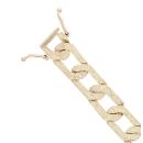 9ct Yellow Gold Textured ID Bracelet 8"