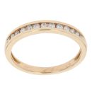 18ct Yellow Gold 0.27ct Diamond Half Eternity Ring