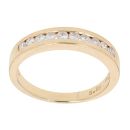 18ct Yellow Gold 0.30ct Brilliant Cut Diamond Half Eternity Ring
