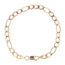9ct Yellow Gold Figaro Bracelet 8"