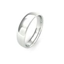 Platinum 5mm Slight Court Wedding Band