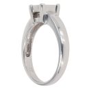 18ct White Gold 0.33ct Princess Cut Diamond Cluster Ring