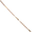 9ct Yellow Gold Curb And Bars Chain 16"