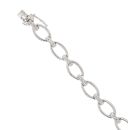 9ct White Gold 0.25ct Brilliant Cut Diamond Bracelet 7.5"