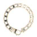 9ct Yellow And White Gold Ladder Style Bracelet 8.5"