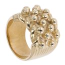 9ct Yellow Gold Four Row Keeper Ring