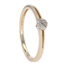 9ct Yellow Gold 0.08ct Diamond Cluster Ring by Anya Belle