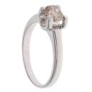 9ct White Gold 0.85ct Oval Cut Diamond Solitaire Ring