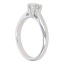18ct White Gold 0.42ct Millenium Cut Diamond Solitaire Ring