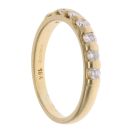 18ct Yellow Gold 0.35ct Brilliant Cut Diamond Half Eternity Ring