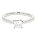 Platinum 0.51cts Diamond Solitaire Ring