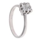 18ct White Gold 0.50ct Diamond Cluster Ring