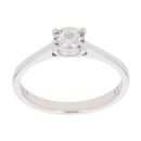 9ct White Gold 0.17ct Diamond Solitaire Ring