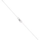 9ct White Gold 0.40ct Diamond Cluster Pendant and Chain 18"