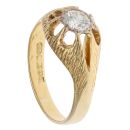 18ct Yellow Gold 0.50ct Diamond Signet Ring