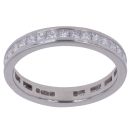 Platinum 1.06ct Princess Cut Diamond Full Eternity Ring