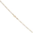 9ct Yellow Gold Figaro Chain 18"