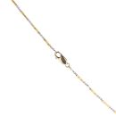9ct Yellow and White Gold Beaded Chain 16"