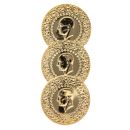 14ct Yellow Gold Turkish Triple Coin Ring