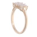9ct Yellow Gold 0.50ct Diamond Cluster Ring
