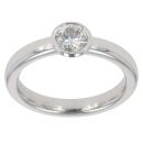 Platinum 0.65ct Brilliant Cut Diamond Solitaire Ring