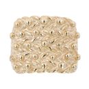 9ct Yellow Gold Five Row Keeper Ring