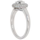 Platinum 0.80ct Brilliant Cut Diamond Cluster Ring