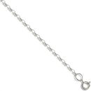 9ct White Gold Diamond Cut Belcher Chain