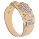 18ct Yellow Gold 0.73ct Diamond Hearts Ring
