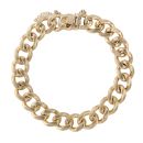 9ct Yellow Gold Curb Bracelet 8"