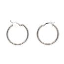 Silver Hoop Earrings by Icesia