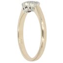 9ct Yellow Gold 0.12ct Diamond and Sapphire Dress Ring