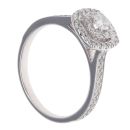 9ct White Gold 0.50ct Brilliant Cut Diamond Cluster Ring