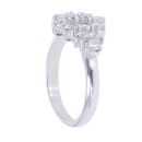 18ct White Gold 1.10ct Brilliant Cut Diamond Cluster Ring