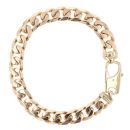 9ct Yellow Gold Curb Bracelet 9.5"