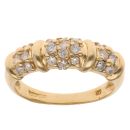 9ct Yellow Gold 0.50ct Brilliant Cut Diamond Fancy Ring