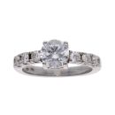 18ct White Gold 1.07ct Diamond Solitaire Ring