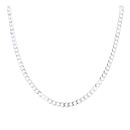 Silver Curb Chain 20"  by Icesia