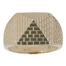 9ct Yellow Gold Pyramid Ring