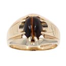 9ct Yellow Gold Tiger's Eye Cabochon Signet Ring