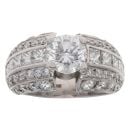 18ct White Gold 3.27ct Diamond Solitaire Ring