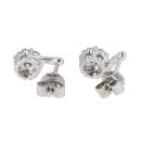 9ct White Gold 0.44cts Diamond Stud Earrings by Anya Belle