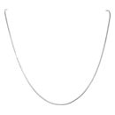 9ct White Gold Snake Chain 18"