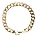 9ct Yellow Gold Curb Bracelet 9.5"