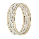 9ct Yellow and White Gold Celtic Band