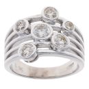9ct White Gold 1.00ct Brilliant Cut Diamond Fancy Ring