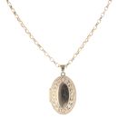 9ct Yellow Gold Locket Pendant and Chain 18"