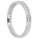 18ct White Gold 0.50ct Princess Cut Diamond Half Eternity Ring