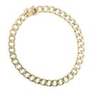 9ct Yellow Gold Curb Bracelet 9"